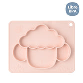 Plato En Silicona Oveja Rosado
